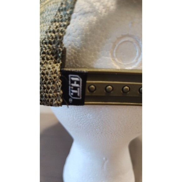 HIGHLAND TACTICAL USA FLAG ADJUSTABLE SNAPBACK TRUCKER/MESH HAT/CAP OLIVE - Picture 8 of 16